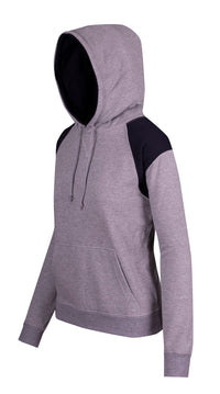 Ladies/Juniors Shoulder Contrast Panel Hoodie - kustomteamwear.com