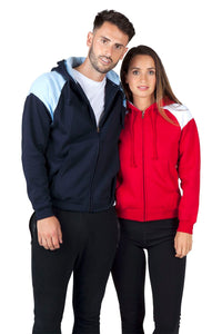 Ladies/Juniors Shoulder Contrast ZIP Hoodie - kustomteamwear.com