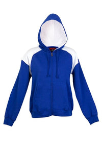 Ladies/Juniors Shoulder Contrast ZIP Hoodie - kustomteamwear.com