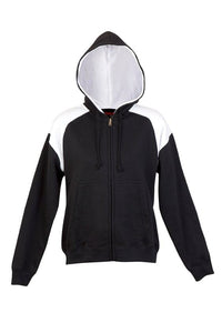 Ladies/Juniors Shoulder Contrast ZIP Hoodie - kustomteamwear.com