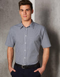 M7300S Men's Gingham Check S/S Shirt