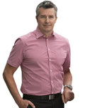 M7330S Men's Gingham Check S/S Shirt