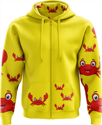 Maddy MudCrab Full Zip Hoodies Jacket - fungear.com.au