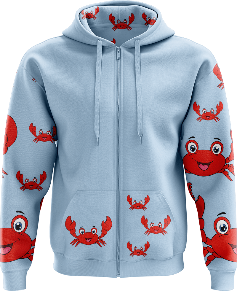 Maddy MudCrab Full Zip Hoodies Jacket - fungear.com.au