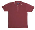 Maroon/White