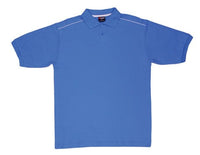 Mens 100% Cotton Pique Knit With Piping - kustomteamwear.com