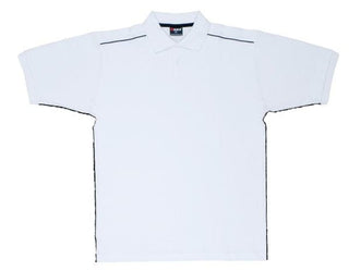 Mens 100% Cotton Pique Knit With Piping - kustomteamwear.com