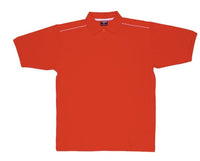 Mens 100% Cotton Pique Knit With Piping - kustomteamwear.com