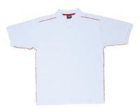 Mens 100% Cotton Pique Knit With Piping - kustomteamwear.com