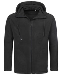 Men's Active Hooded Fleece Jacket - kustomteamwear.com