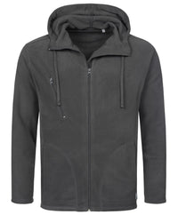 Men's Active Hooded Fleece Jacket - kustomteamwear.com