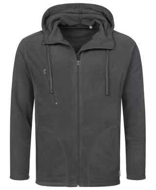 Men's Active Hooded Fleece Jacket - kustomteamwear.com