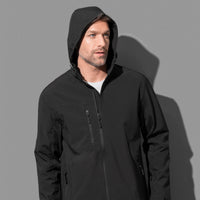 Men's Active Softest Shell Hooded Jacket - kustomteamwear.com