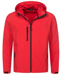 Men's Active Softest Shell Hooded Jacket - kustomteamwear.com