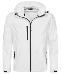 Men's Active Softest Shell Hooded Jacket - kustomteamwear.com