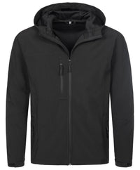 Men's Active Softest Shell Hooded Jacket - kustomteamwear.com