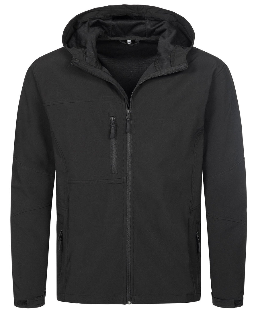 Men's Active Softest Shell Hooded Jacket - kustomteamwear.com