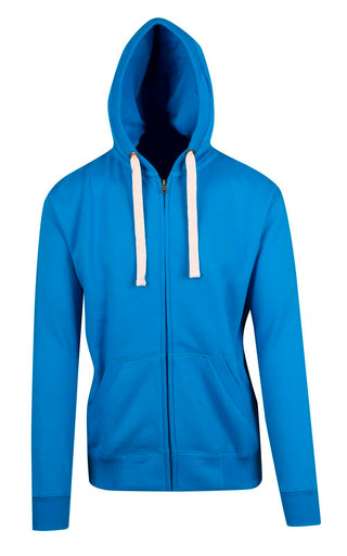 Mens Brushed Heavy Zip Fleece Hoodie - kustomteamwear.com