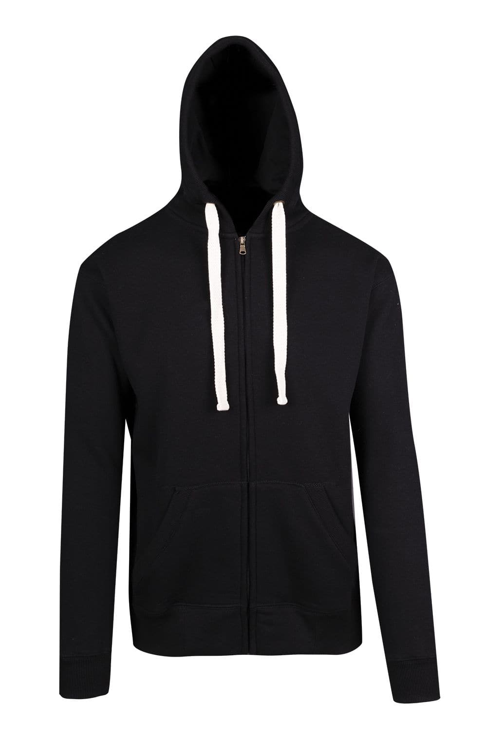 Mens Brushed Heavy Zip Fleece Hoodie - kustomteamwear.com