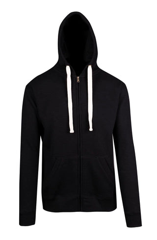 Mens Brushed Heavy Zip Fleece Hoodie - kustomteamwear.com