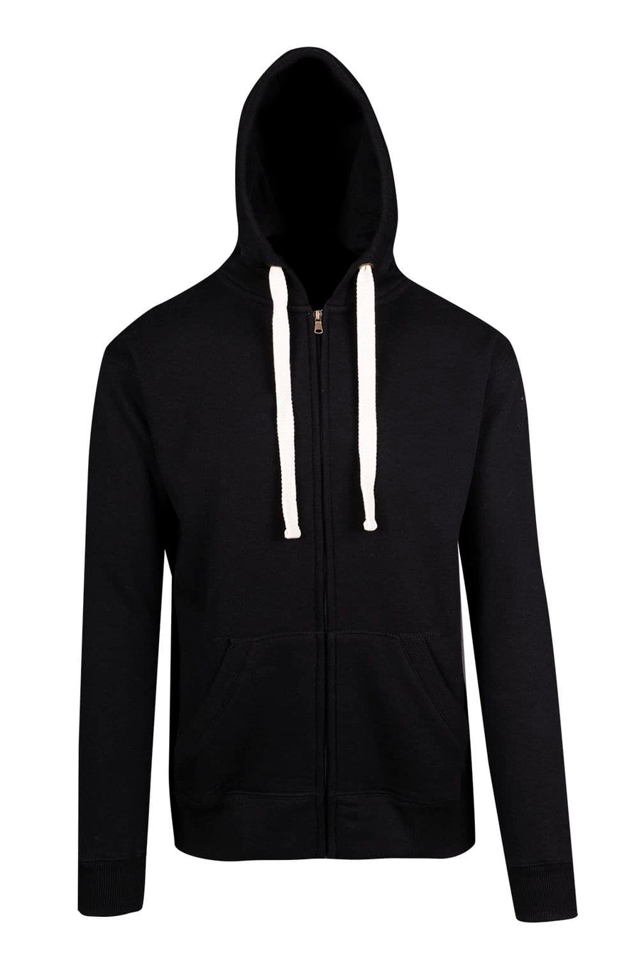 Mens Brushed Heavy Zip Fleece Hoodie - kustomteamwear.com