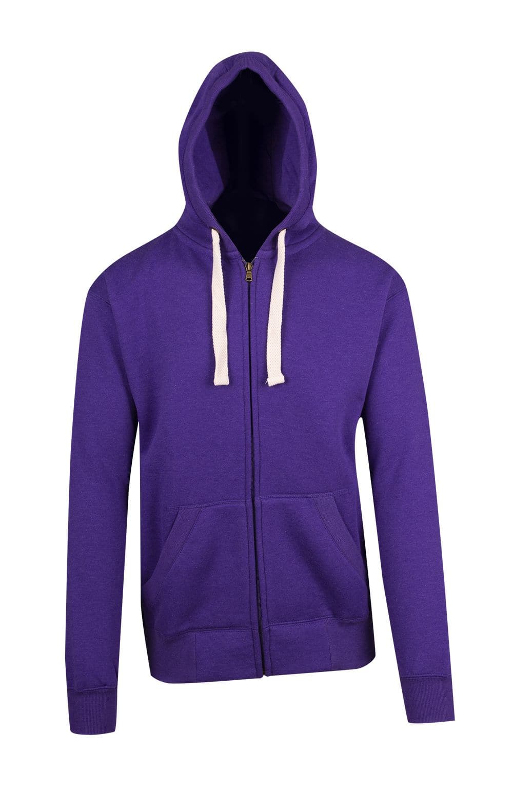 Mens Brushed Heavy Zip Fleece Hoodie - kustomteamwear.com
