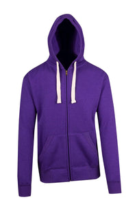 Mens Brushed Heavy Zip Fleece Hoodie - kustomteamwear.com