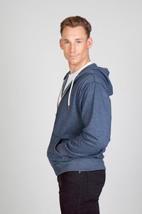 Mens Greatness Heather Zip Hoodie - kustomteamwear.com