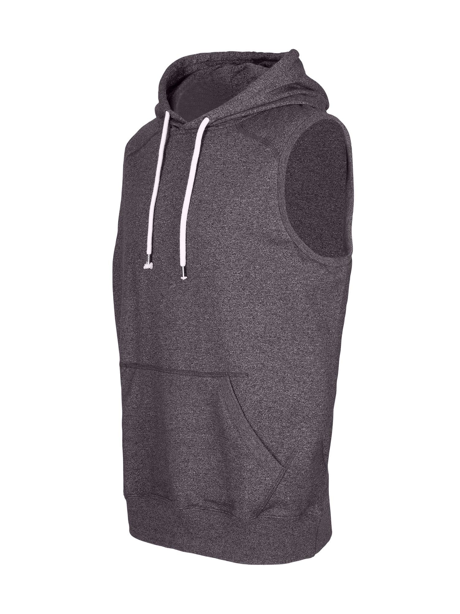 Men's Heather SLEEVELESS Hoodies - Greatness Range - kustomteamwear.com