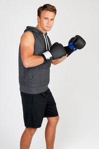Men's Heather SLEEVELESS Hoodies - Greatness Range - kustomteamwear.com