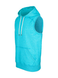 Men's Heather SLEEVELESS Hoodies - Greatness Range - kustomteamwear.com