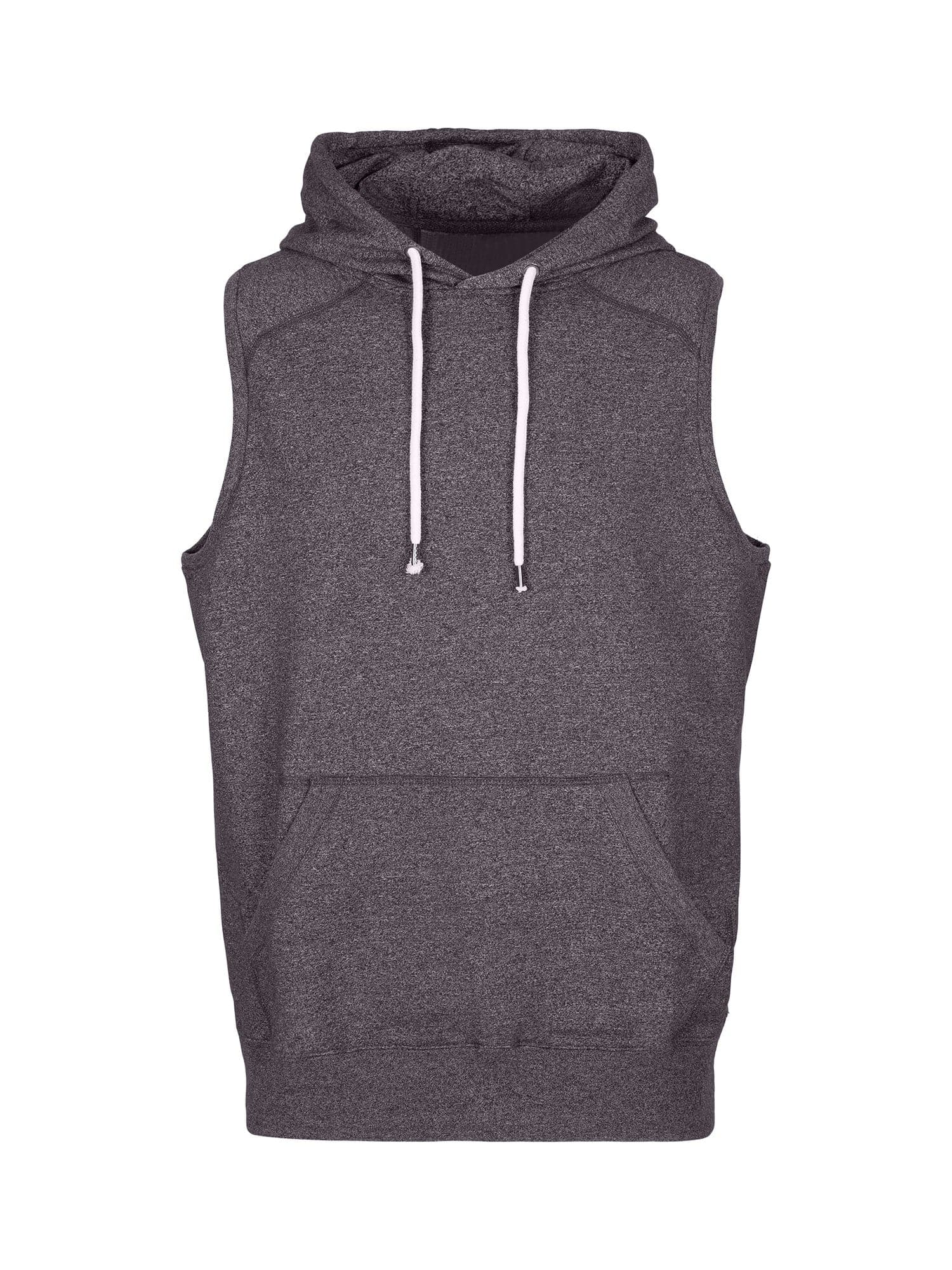 Men's Heather SLEEVELESS Hoodies - Greatness Range - kustomteamwear.com