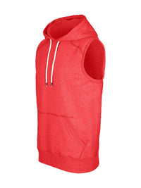 Men's Heather SLEEVELESS Hoodies - Greatness Range - kustomteamwear.com