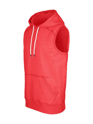 Men's Heather SLEEVELESS Hoodies - Greatness Range - kustomteamwear.com
