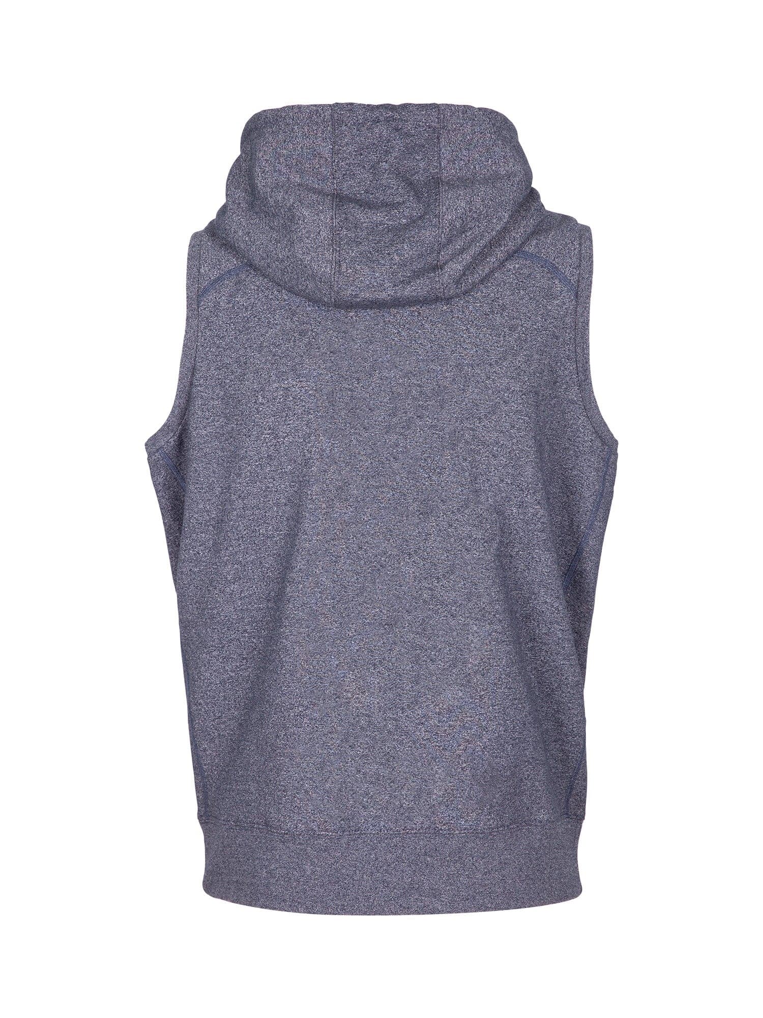 Mens Heather SLEEVELESS ZIP Hoodies - Greatness Range - kustomteamwear.com