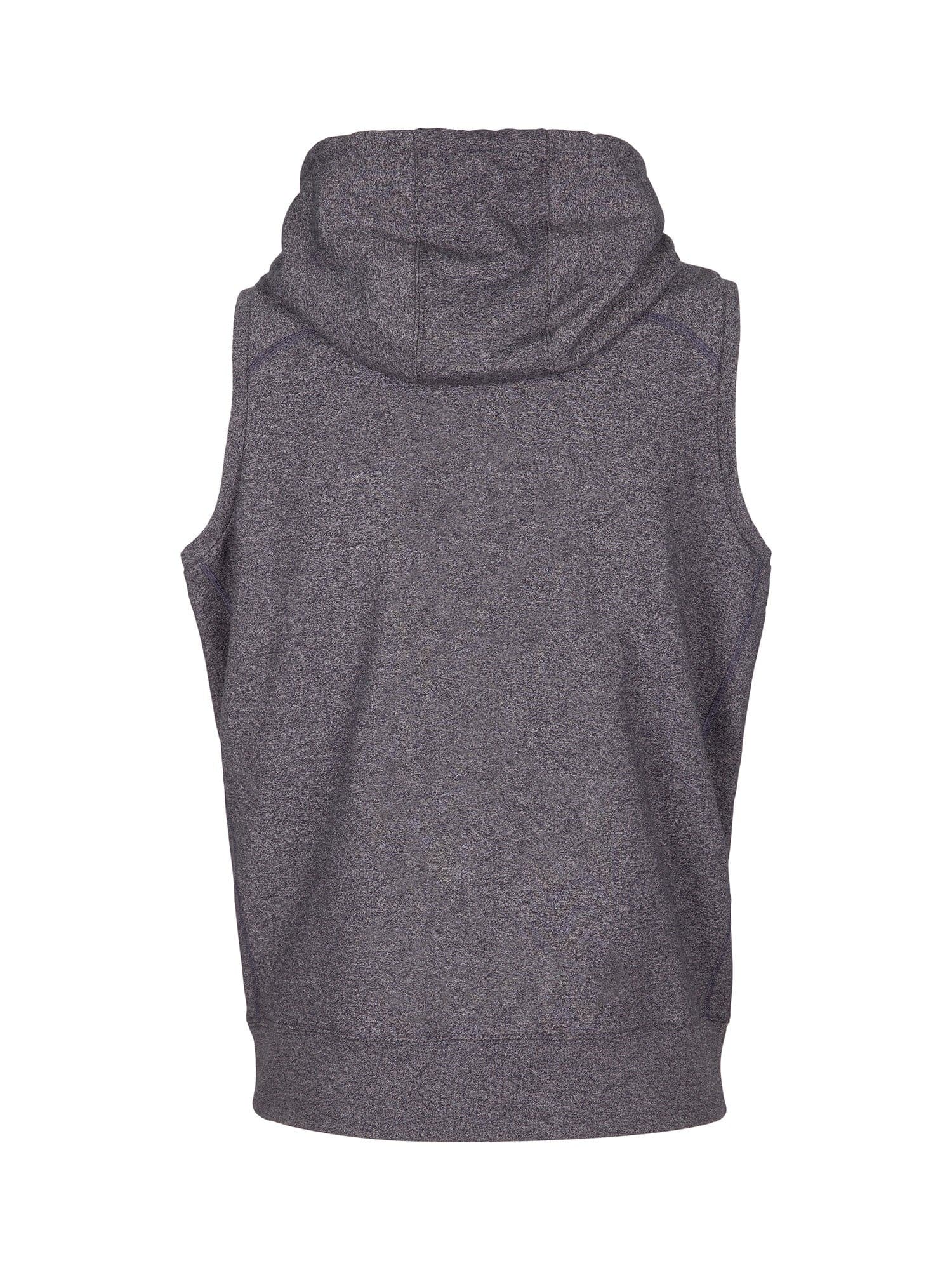 Mens Heather SLEEVELESS ZIP Hoodies - Greatness Range - kustomteamwear.com