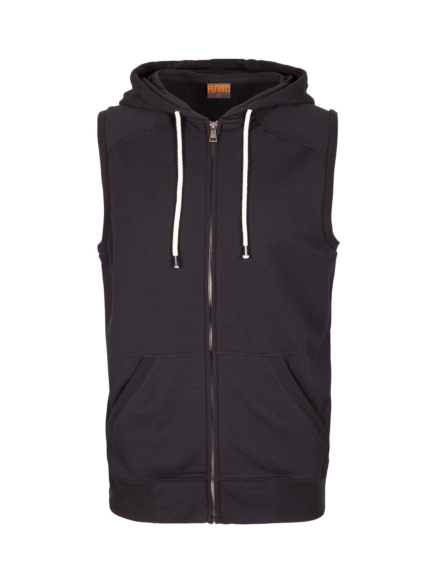 Mens Heather SLEEVELESS ZIP Hoodies - Greatness Range - kustomteamwear.com
