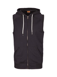 Mens Heather SLEEVELESS ZIP Hoodies - Greatness Range - kustomteamwear.com