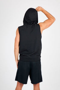 Mens Heather SLEEVELESS ZIP Hoodies - Greatness Range - kustomteamwear.com
