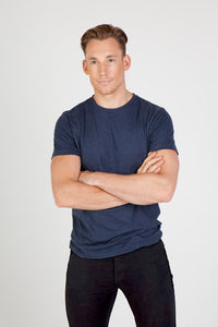 Mens Marl Crew Neck T-shirt - kustomteamwear.com