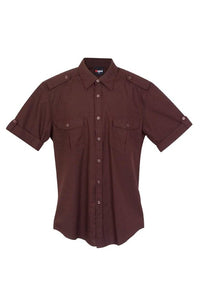 Mens Military Short Sleeve Shirts - kustomteamwear.com