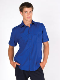 Mens Military Short Sleeve Shirts - kustomteamwear.com