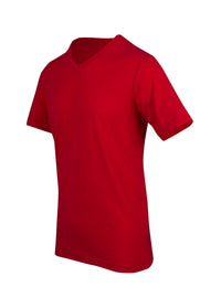 Mens Raw Cotton Wave V Neck Tee - kustomteamwear.com