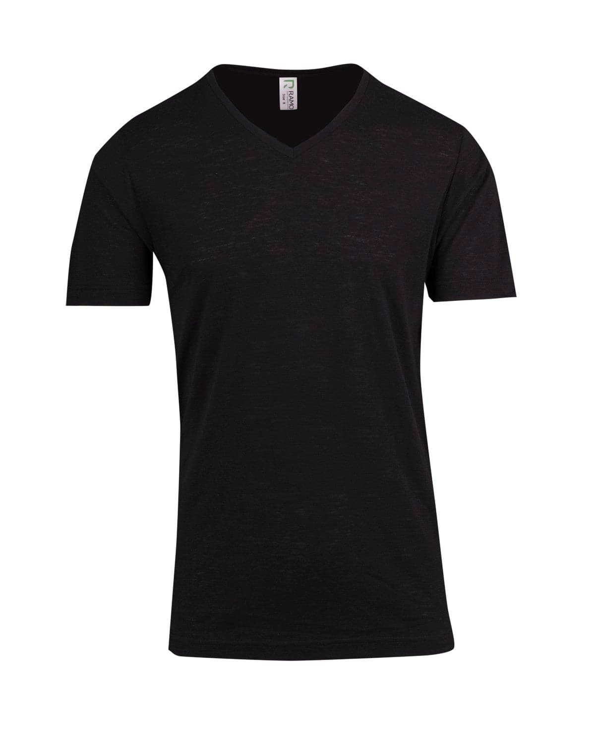 Mens Raw Cotton Wave V Neck Tee - kustomteamwear.com