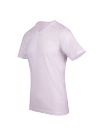 Mens Raw Cotton Wave V Neck Tee - kustomteamwear.com