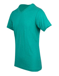 Mens Raw Cotton Wave V Neck Tee - kustomteamwear.com
