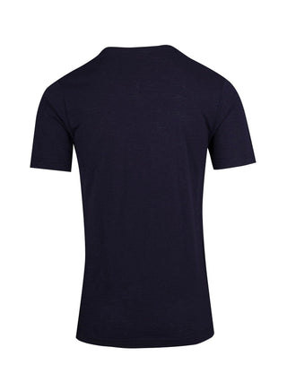 Mens Raw Cotton Wave V Neck Tee - kustomteamwear.com