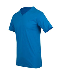 Mens Raw Cotton Wave V Neck Tee - kustomteamwear.com