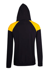 Mens Shoulder Contrast Panel Hoodie - kustomteamwear.com