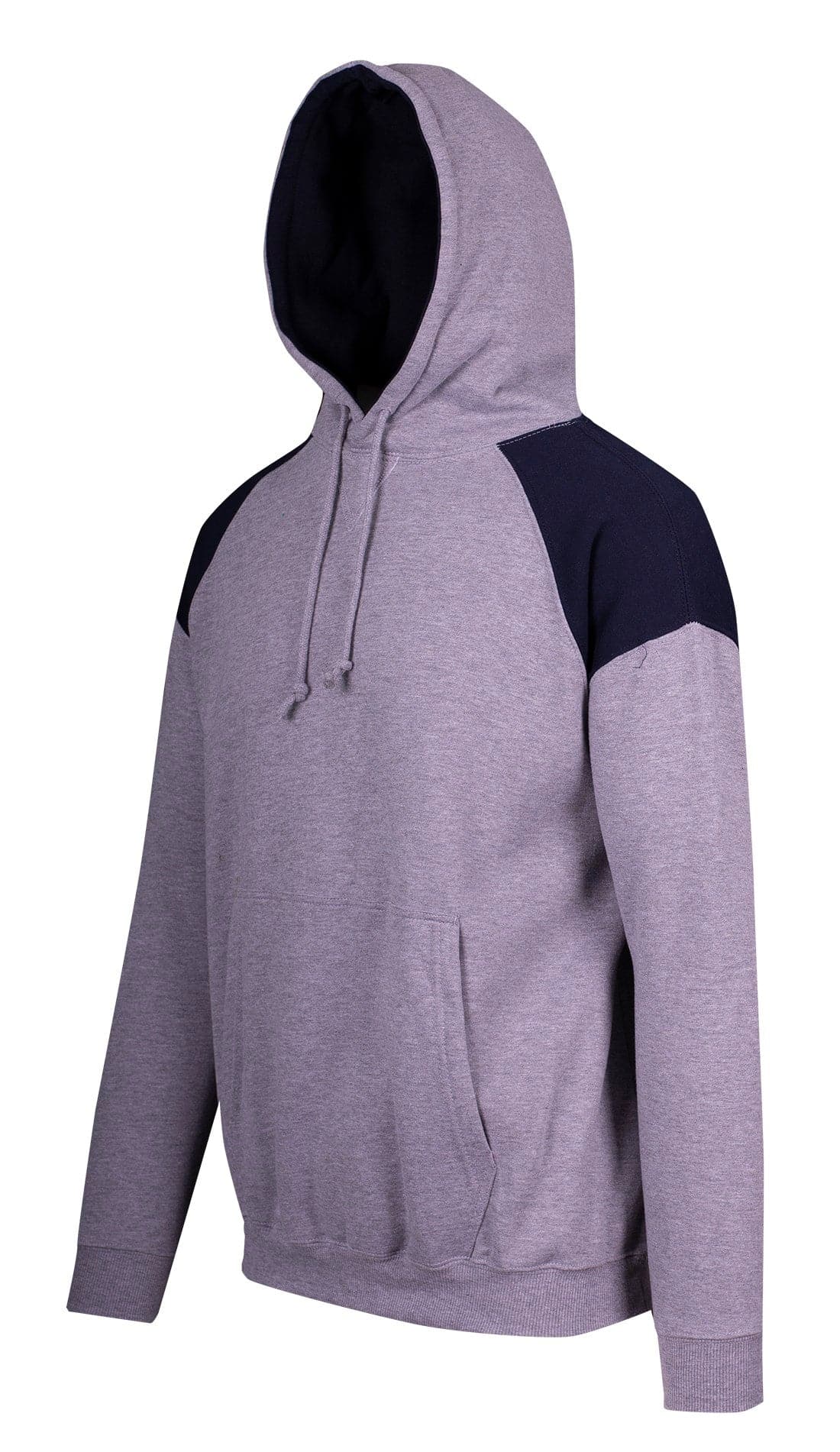 Mens Shoulder Contrast Panel Hoodie - kustomteamwear.com